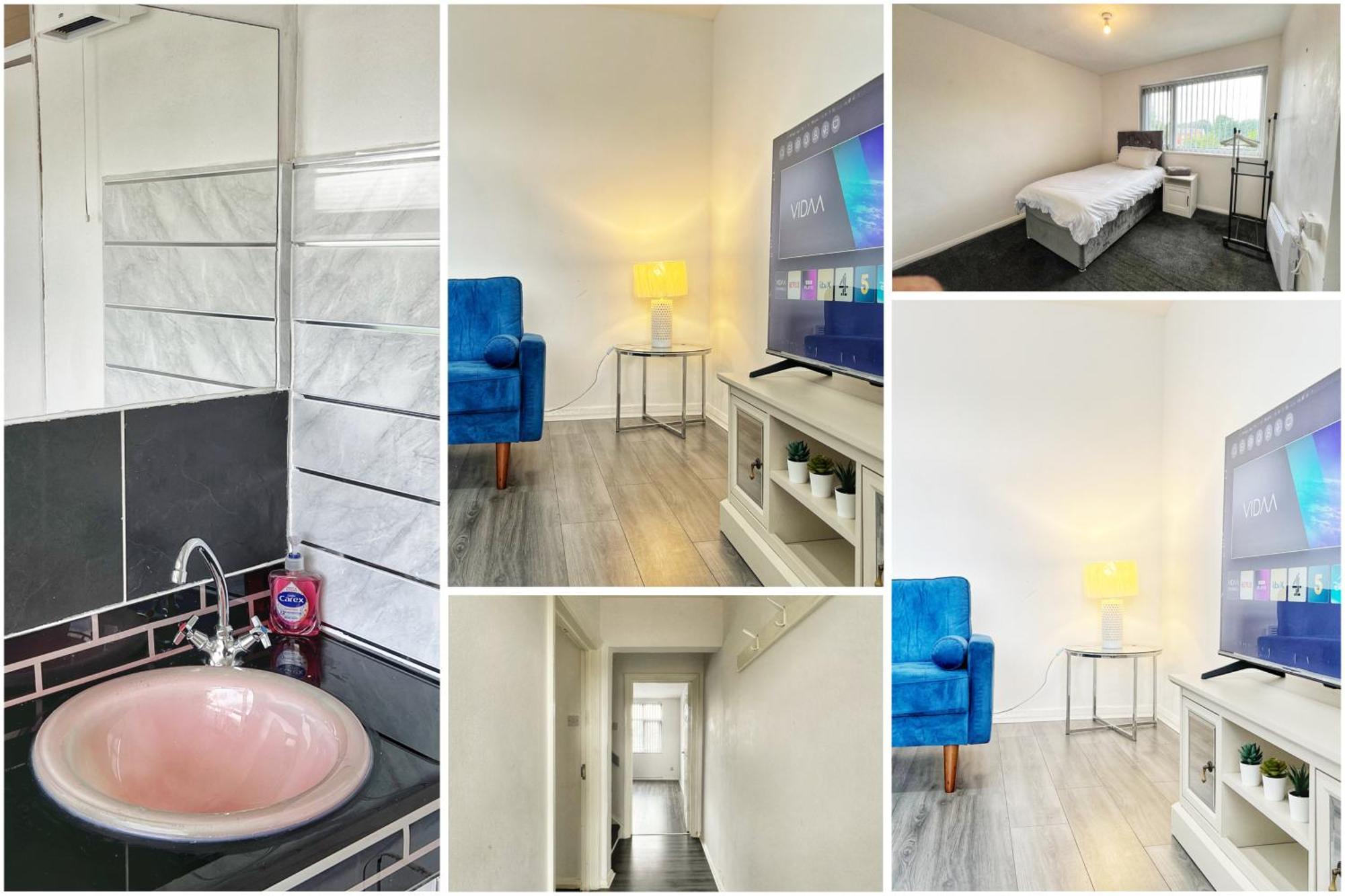 Rusholme Apartment - Sleeps 4 Manchester Exterior foto